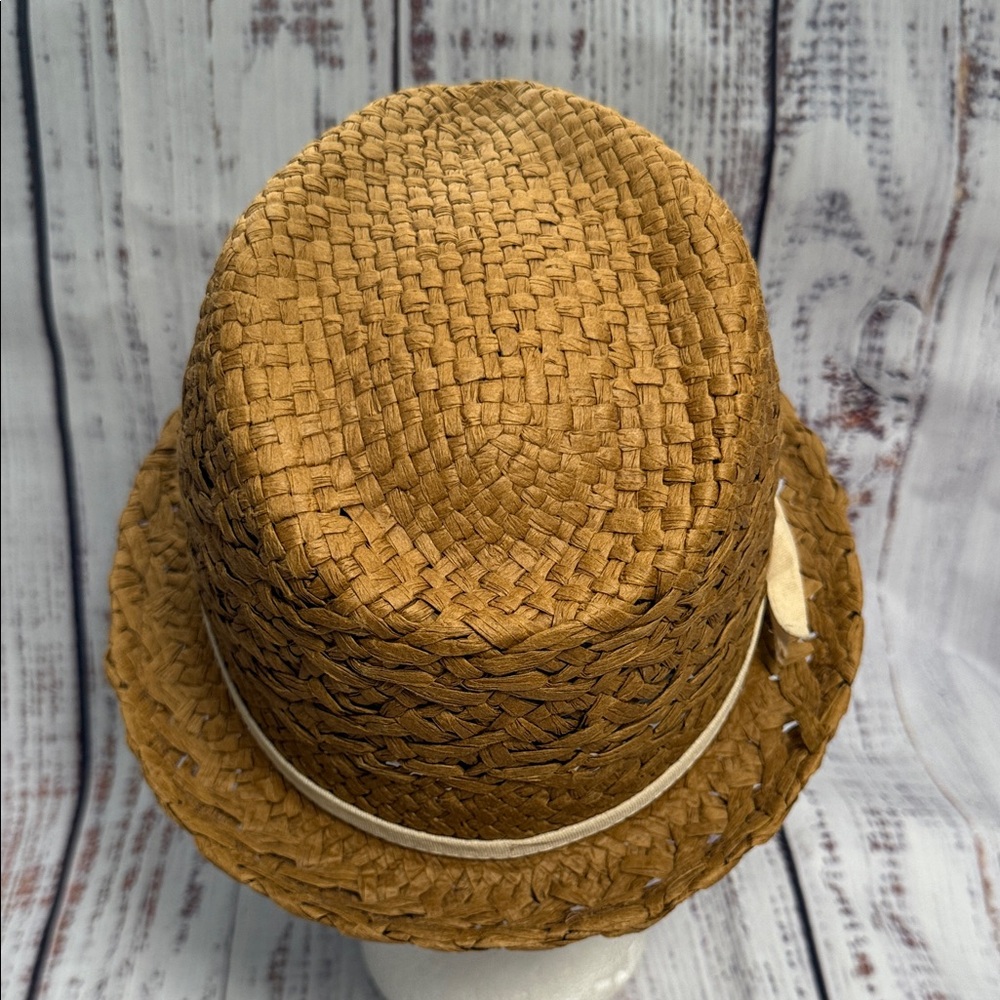 D&Y Brown Woven Fedora Hat - Picture 14 of 15